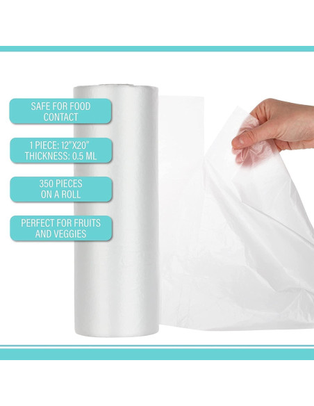 Bolsas de Plástico Party Bargains 350 Unidades 30.48x50.8 cm