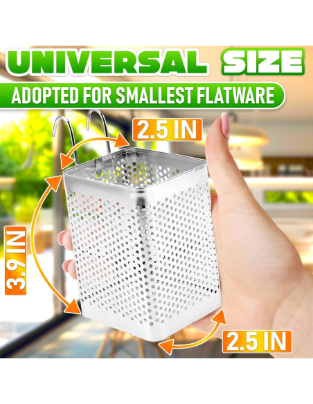 Cesta para Palillos de Lavavajillas VIKROM Acero Inoxidable 9.97 cm