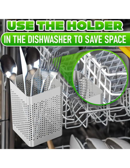 Cesta para Palillos de Lavavajillas VIKROM Acero Inoxidable 9.97 cm