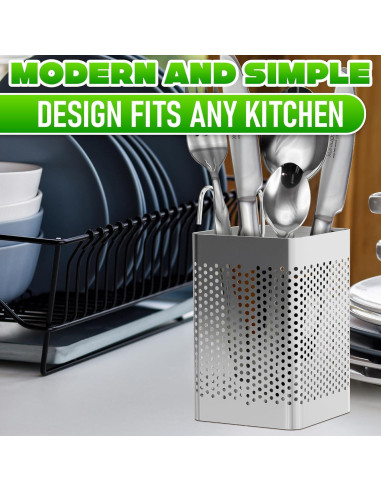 Cesta para Palillos de Lavavajillas VIKROM Acero Inoxidable 9.97 cm