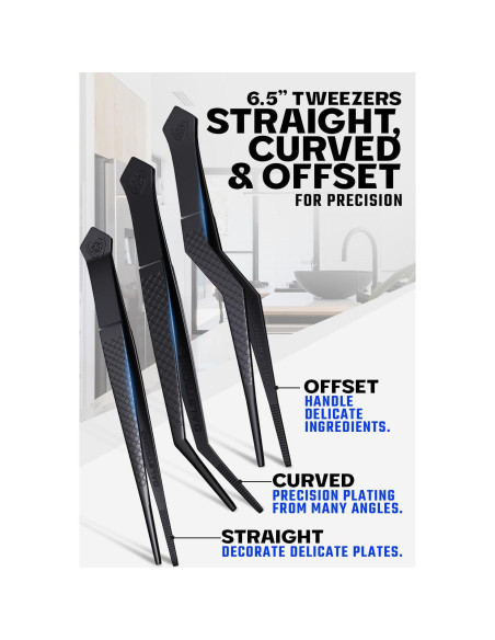 Juego de Pinzas de Cocina Dalstrong 5 Piezas Acero Inoxidable