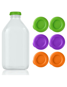 Tapas de Botellas de Silicona GAWBYET 48mm Reutilizables - 6 Piezas