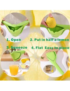 Exprimidor Manual de Limón iStarcas Verde Plegable 0.6L 2