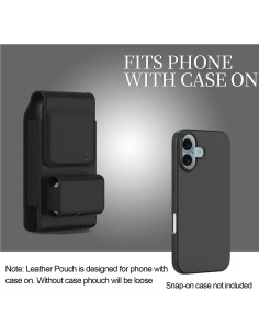 Funda de cuero CoverON con soporte para auriculares Galaxy S10+ 2