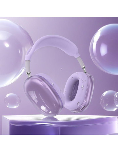 Funda de Silicona Jiboku para Auriculares AirPods Max 3 en 1 Púrpura