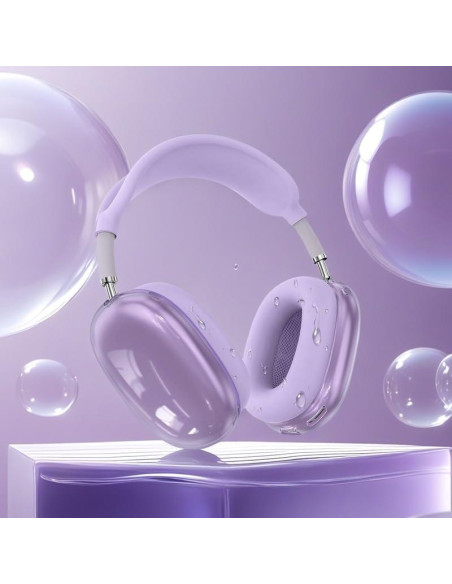 Funda de Silicona Jiboku para Auriculares AirPods Max 3 en 1 Púrpura