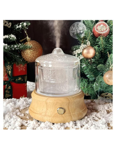 Difusor de Aceite Esencial Lecdura 80ML Vidrio y Madera