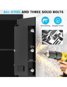 Caja Fuerte Digital RXUJYC 3.0 Pies Cúbicos a Prueba de Fuego 2