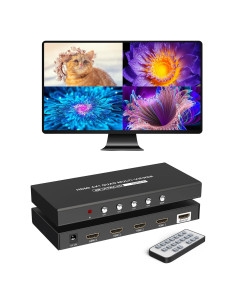 Conmutador HDMI 4x1 Arvitek 4K@30Hz con Control Remoto