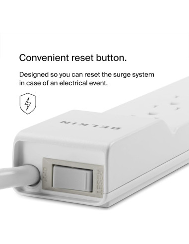 Protector de Sobretensión Belkin de 6 Salidas 720 Julios 3m