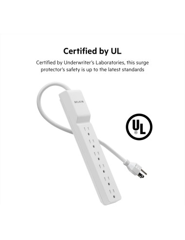 Protector de Sobretensión Belkin de 6 Salidas 720 Julios 3m