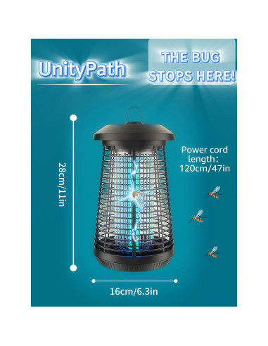 Zapper de Insectos Eléctrico UnityPath 4200V IPX4 18W
