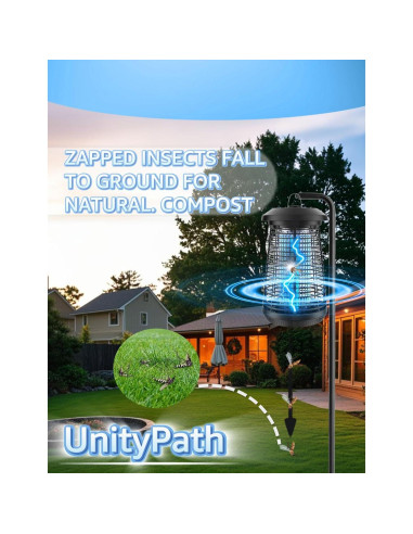 Zapper de Insectos Eléctrico UnityPath 4200V IPX4 18W