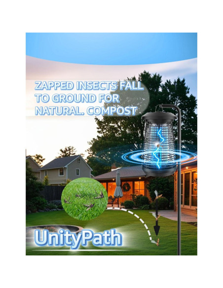 Zapper de Insectos Eléctrico UnityPath 4200V IPX4 18W