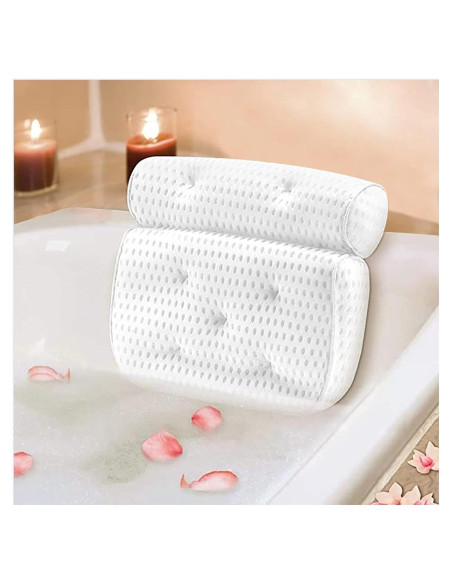 Cojín de Baño Ergonómico Henhingya - Soporte para Cabeza y Espalda