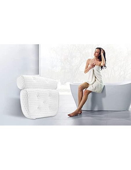 Cojín de Baño Ergonómico Henhingya - Soporte para Cabeza y Espalda