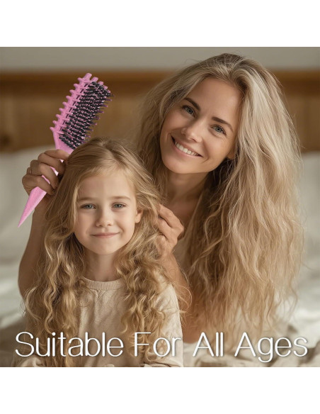 Cepillo Definidor de Rizos Tcsxady Rosa 26cm - Antifrizz Cepillo Definidor de Rizos Tcsxady Rosa 26cm - Antifrizz