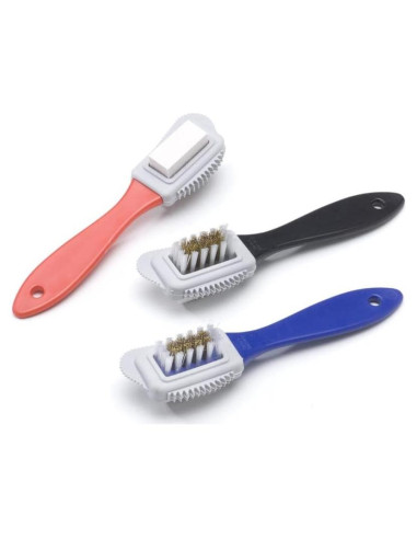 Cepillo de Ante con Goma de Caucho para Calzado - Gris