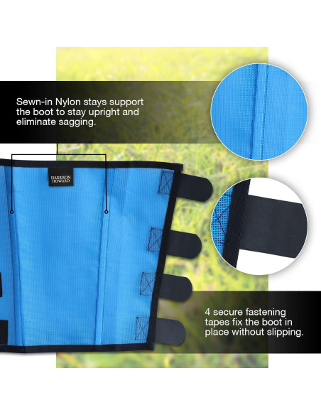 Botas de Mosca Harrison Howard Medianas Azul Cielo UV 4 Piezas