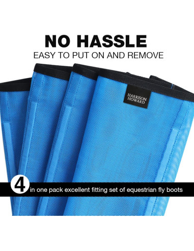 Botas de Mosca Harrison Howard Medianas Azul Cielo UV 4 Piezas