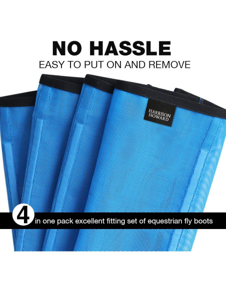 Botas de Mosca Harrison Howard Medianas Azul Cielo UV 4 Piezas