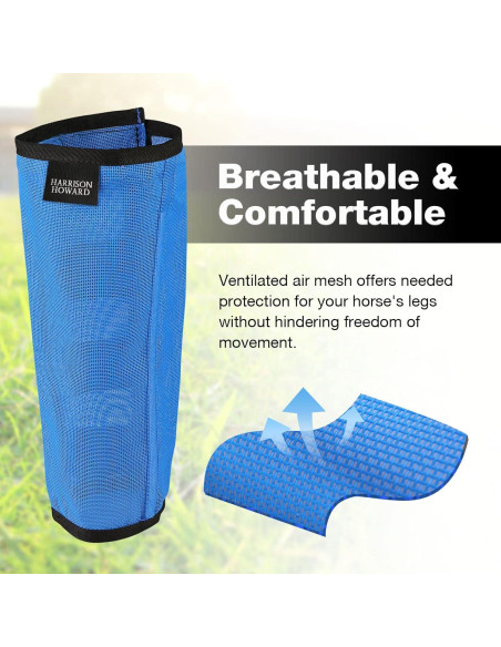 Botas de Mosca Harrison Howard Medianas Azul Cielo UV 4 Piezas