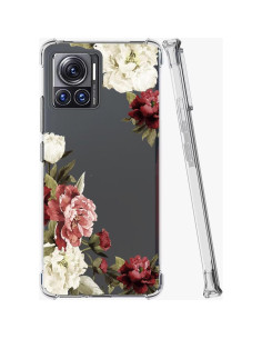Funda TPU Transparente Floral para Moto X30 Pro/Edge 30 Ultra 2