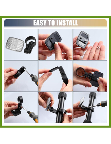 Kit de Reflectores de Seguridad para Bicicleta HOPESPANNER 10 Piezas