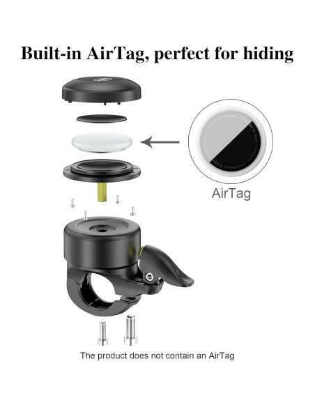 Campana de Bicicleta Antirrobo BSSOK BT-3 para AirTag Campana de Bicicleta Antirrobo BSSOK BT-3 para AirTag