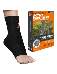 Manga para Tobillo Incrediwear Grande Negra - Alivio Dolor Articular