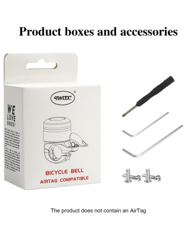 Campana de Bicicleta Antirrobo BSSOK BT-3 para AirTag