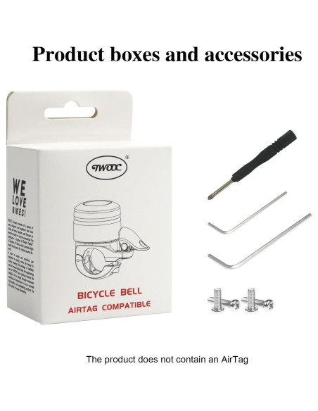 Campana de Bicicleta Antirrobo BSSOK BT-3 para AirTag Campana de Bicicleta Antirrobo BSSOK BT-3 para AirTag