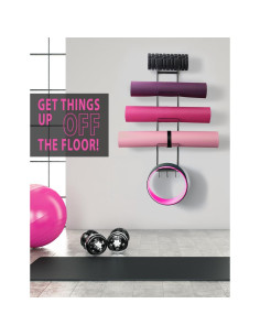 Soporte de Yoga MRZZATA 5 Niveles Montado en Pared Negro 2