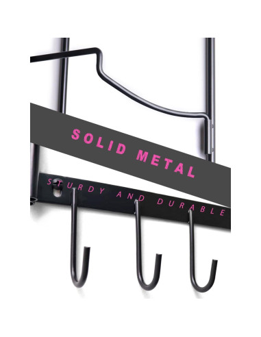 Soporte de Yoga MRZZATA 5 Niveles Montado en Pared Negro