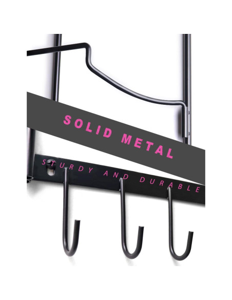 Soporte de Yoga MRZZATA 5 Niveles Montado en Pared Negro