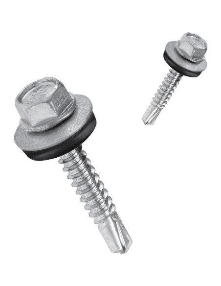 Tornillos Autoperforantes Nuvo Iron 12 x 3.18 cm Zinc 160 Pzas