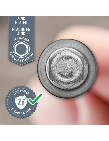 Tornillos Autoperforantes Nuvo Iron 12 x 3.18 cm Zinc 160 Pzas