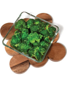 Trivet Cuadrado de Madera de Acacia Lipper International 20 cm 2