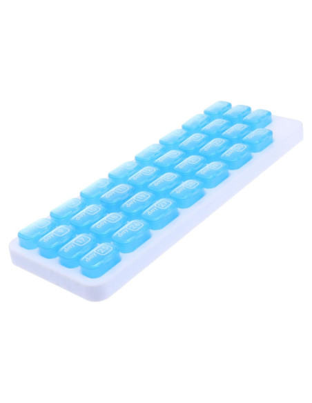 Organizador de Pastillas de Viaje Ipetboom Mensual Compacto Organizador de Pastillas de Viaje Ipetboom Mensual Compacto