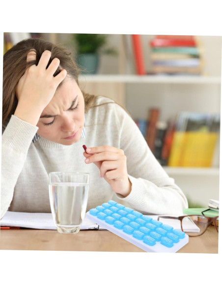 Organizador de Pastillas de Viaje Ipetboom Mensual Compacto Organizador de Pastillas de Viaje Ipetboom Mensual Compacto