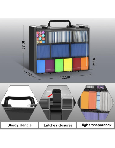 Caja de Almacenamiento de Cartas FULLCASE 2400+ Tarjetas Negra