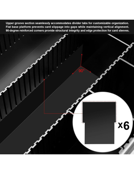 Caja de Almacenamiento de Cartas FULLCASE 2400+ Tarjetas Negra Caja de Almacenamiento de Cartas FULLCASE 2400+ Tarjetas Negra