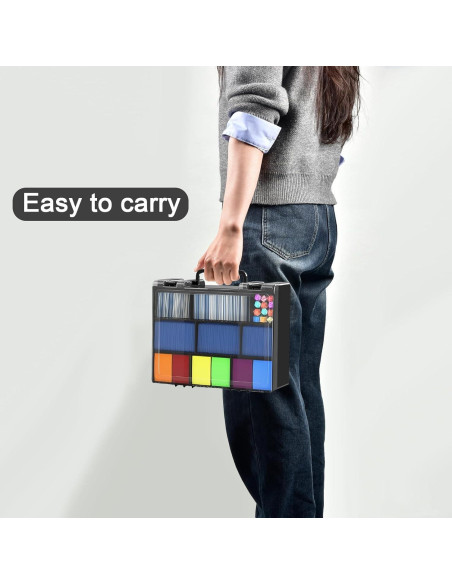 Caja de Almacenamiento de Cartas FULLCASE 2400+ Tarjetas Negra Caja de Almacenamiento de Cartas FULLCASE 2400+ Tarjetas Negra