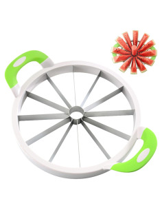Cortador de Sandía Jaaytct 28 cm Acero Inoxidable Verde