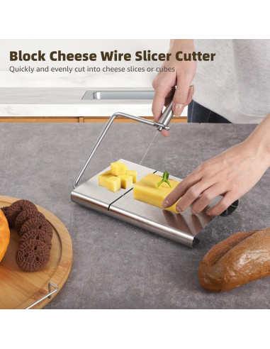 Cortador de Queso Epicover de Acero Inoxidable Ajustable