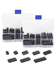 Kit de Adaptadores DIP IC DWEII 132 Piezas 6-28 Pines 2.54mm