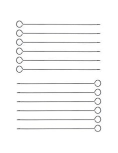 Pinchos de Kebab de Acero Inoxidable Great Credentials 30 cm - Set de 12