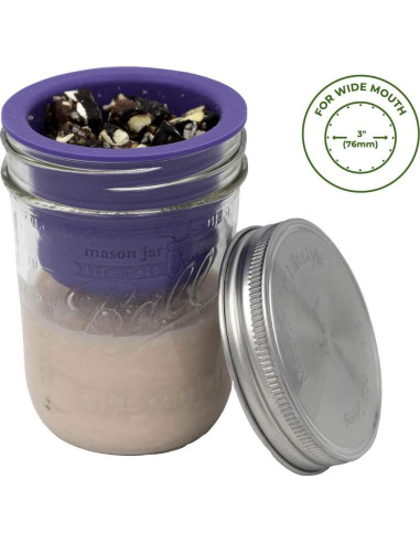 Taza Divisoria de Silicona Mason Jar Lifestyle - Boca Ancha 162 ml