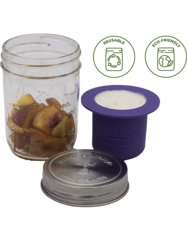 Taza Divisoria de Silicona Mason Jar Lifestyle - Boca Ancha 162 ml