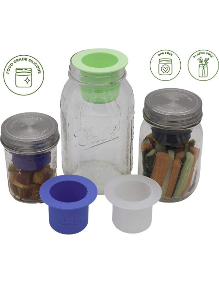 Taza Divisoria de Silicona Mason Jar Lifestyle - Boca Ancha 162 ml